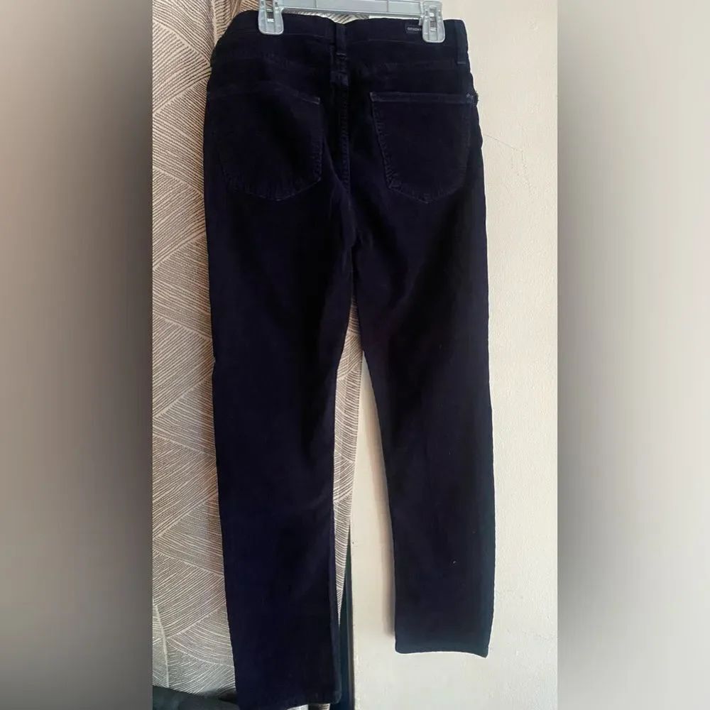 Citizens of Humanity Jeans Womens Navy Harlow Ankle Mid Rise Slim Corduroy Sz 26 - Picture 3 of 13